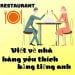 Viết về nhà hàng yêu thích bằng tiếng anh hay và đơn giản.