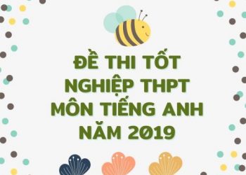 ĐỀ THI TIẾNG ANH THPT QUỐC GIA 2019 có file PDF tải về