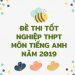 ĐỀ THI TIẾNG ANH THPT QUỐC GIA 2019 có file PDF tải về