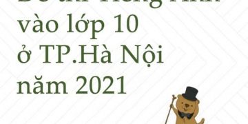Đề thi Tiếng Anh vào 10 Hà Nội 2021 Có File PDF Tải Về