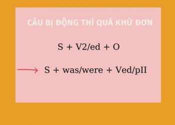 Công thức câu bị động thì quá khứ đơn trong Tiếng Anh cần nắm vững