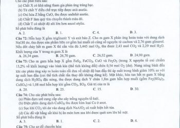 Đề minh họa hóa 2022 có file PDF tải về nhanh nhất