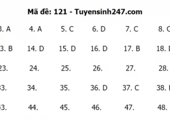 Đáp án toán thpt quốc gia 2021 có FILE PDF tải về