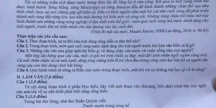 Đề thi văn thpt quốc gia 2021 có file PDF tải về nhanh nhất