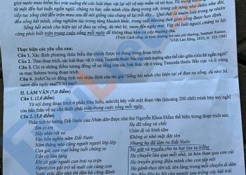 De Van Thi Tot Nghiep Thpt 2020