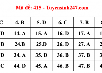 Đáp án đề thi tiếng anh thpt quốc gia 2022 full mã đề