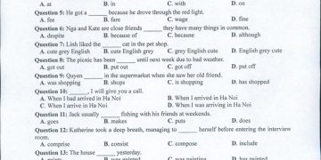 Đề thi tiếng anh THPT quốc gia 2022 chính thức