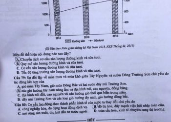 Đề thi địa thpt quốc gia 2020 có file PDF tải về nhanh nhất