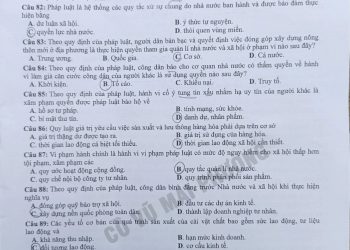 Đề thi GDCD thpt quốc gia 2022 cập nhật nhanh nhất