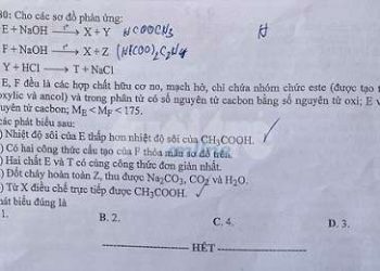 Đề thi Hóa thpt quốc gia 2020 có file PDF tải về nhanh nhất