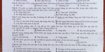 Đề thi sử THPT quốc gia 2022 cập nhật nhanh nhất