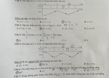 Đáp Án Đề Thi Toán THPT Quốc Gia Năm 2022 Full MÃ ĐỀ