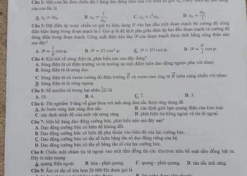 đề thi thử môn vật Lý THPT Quốc Gia 2023 TP Hà Nội có đáp án