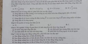 đề thi thử môn vật Lý THPT Quốc Gia 2023 TP Hà Nội có đáp án