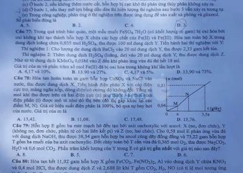 Đề thi hóa thpt quốc gia 2019 chính thức có file PDF tải về