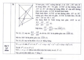Đề thi vào 10 môn toán hà nội 2022 có file PDF để tải về