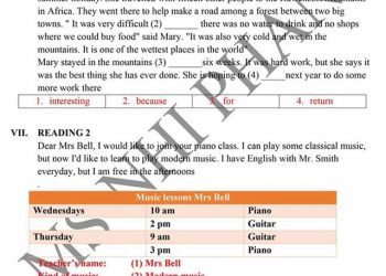 Đề thi tiếng anh vào 10 Đà Nẵng 2022 có file PDF