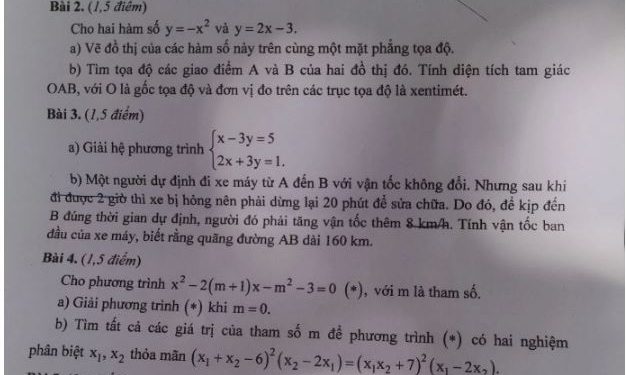 Đề thi vào 10 môn toán Đà Nẵng 2022 có file PDF để tải về