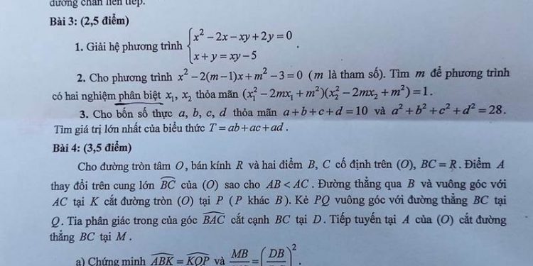 Đề Thi Vào 10 Môn Toán Quảng Ngãi 2022(chuyên) Min
