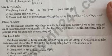 Đề thi vào 10 môn toán quảng ninh 2022 có file PDF và đáp án