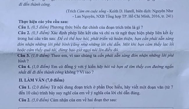 Đề Thi Vào 10 Môn Văn Quảng Ngãi 2022 Min