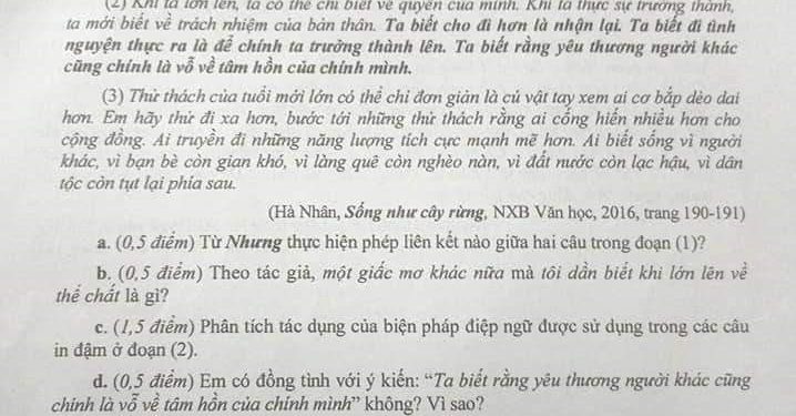 Đề Thi Vào 10 Môn Văn Quảng Ninh 2022 Min