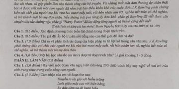 Đề Thi Vào 10 Môn Văn Thái Bình 2022 Min