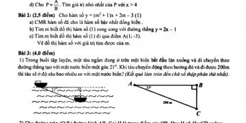 Đề thi toán cuối kì 1 lớp 9 trường THCS Cầu Giấy-Hà Nội