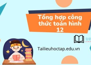 công thức toán hình 12