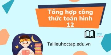 công thức toán hình 12