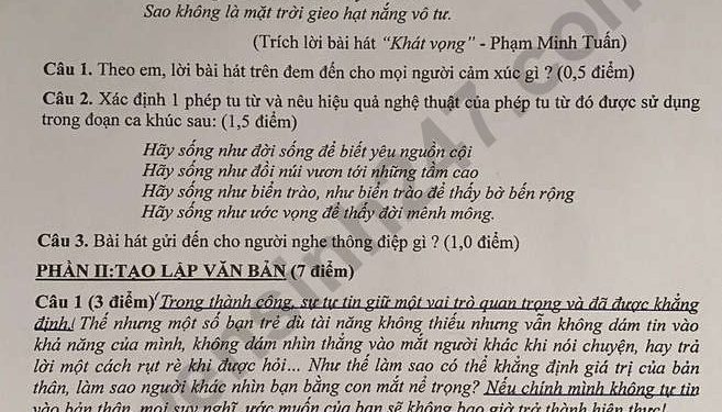 De Thi Cuoi Ki 1 Mon Van 9 Huyen Cu Chi 2022