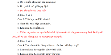 350 câu trắc nghiệm Những nguyên lí cơ bản của chủ nghĩa Mac-Lenin