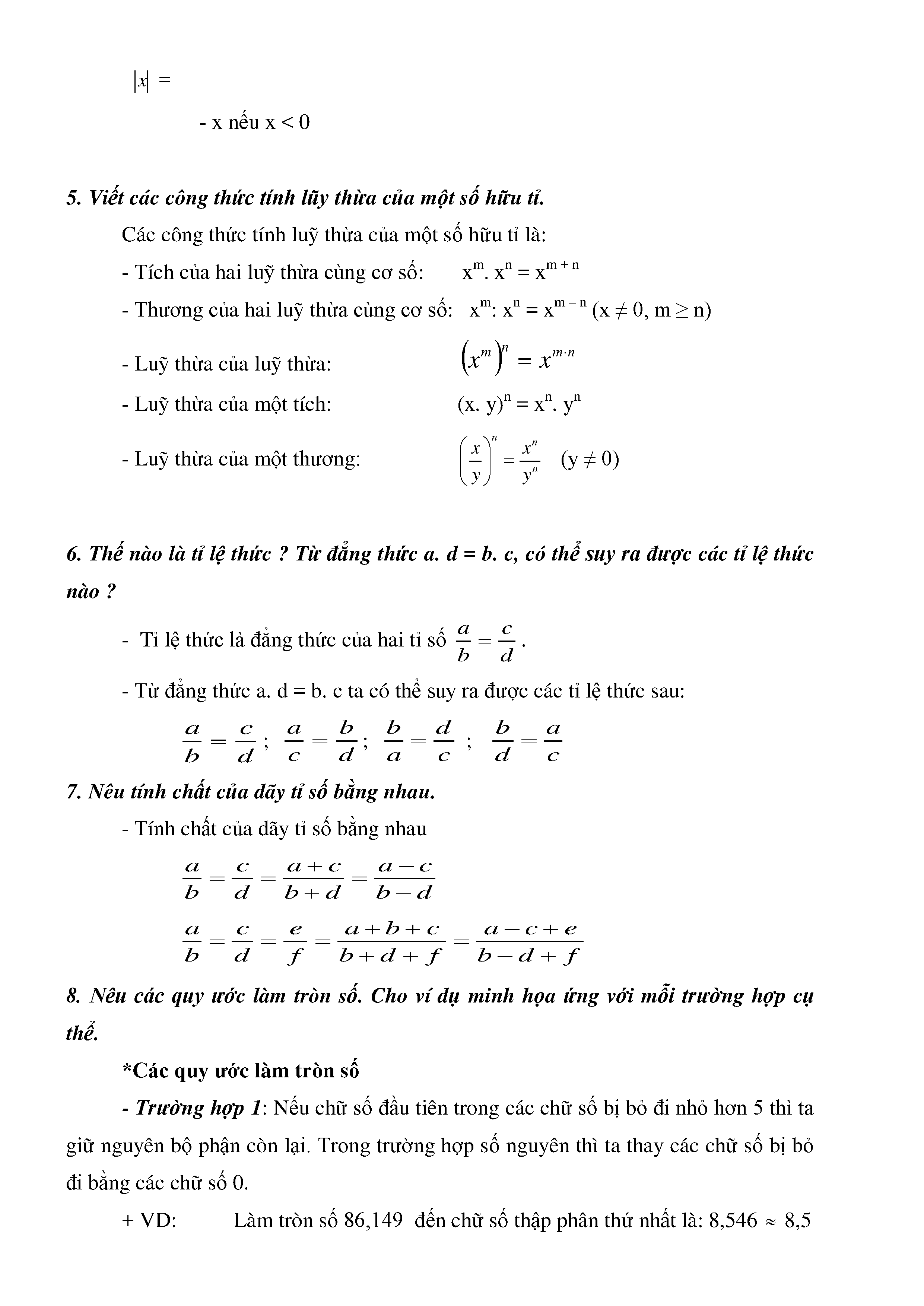 Tổng hợp kiến thức toán 7 page 2