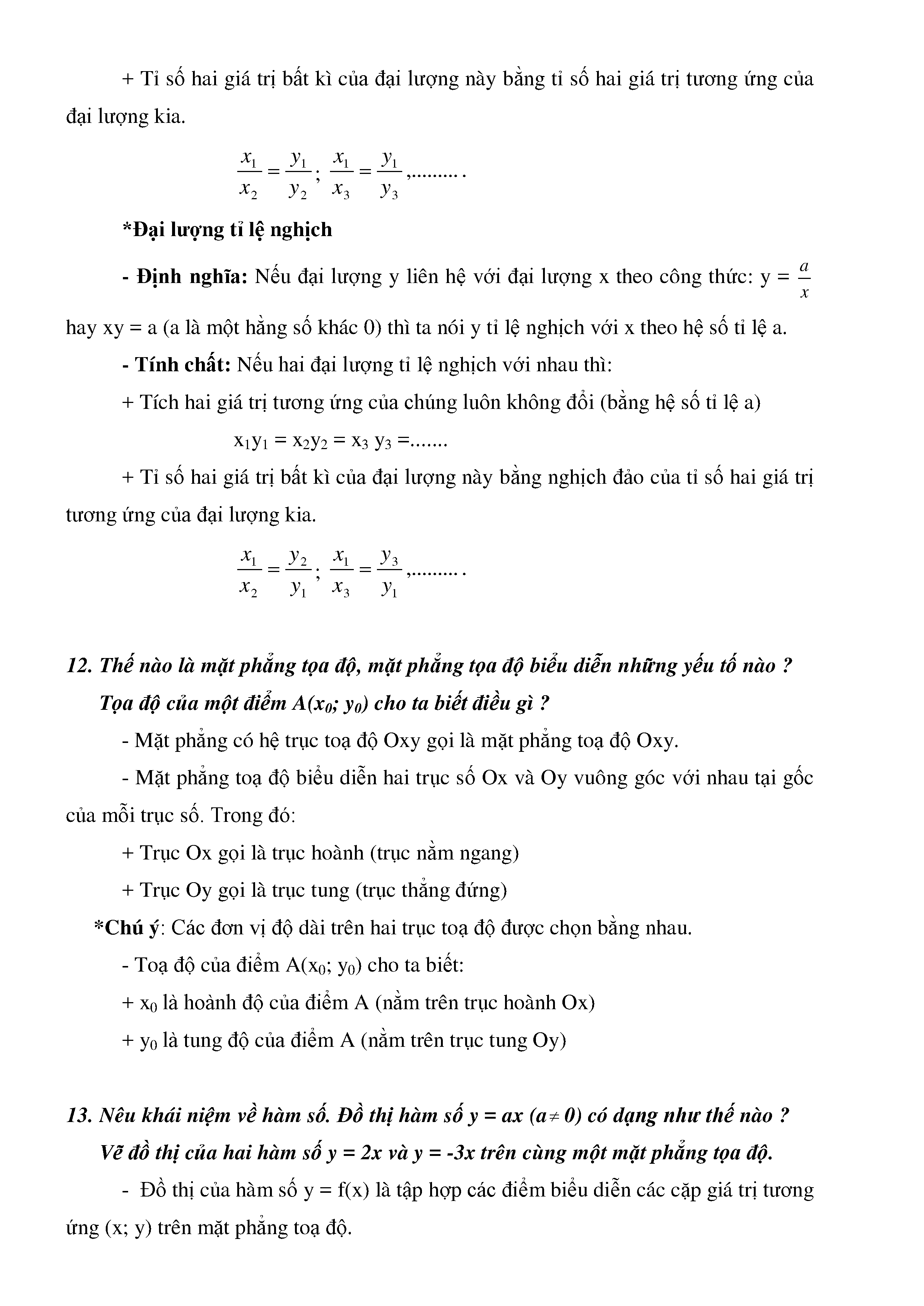 Tổng hợp kiến thức toán 7 page 4