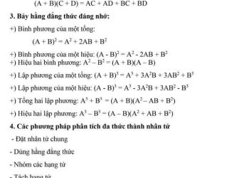 Tổng hợp kiến thức toán 8 cả năm học có file PDF tải về