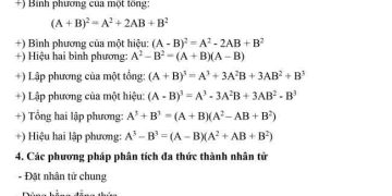 Tổng hợp kiến thức toán 8 cả năm học có file PDF tải về