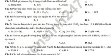 Đề thi hóa cuối kì 2 lớp 12 các năm có file PDF tải về