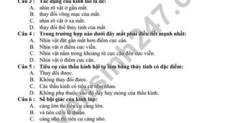 Đề thi vật lý 9 học kì 2 thcs gia thụy