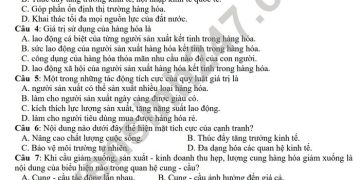 Đề thi GDCD lớp 11 học kì 2 các năm có file PDF tải về