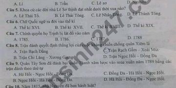 Đề Thi Kì 2 Năm 2021 Huyện Việt Yên Lớp 7 Môn Sử 1 Min