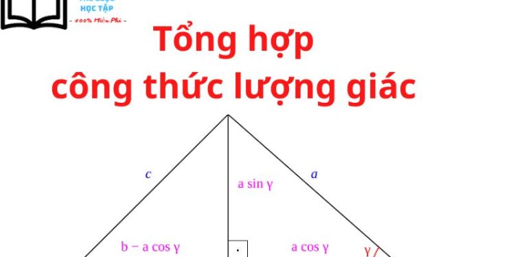 Tổng hợp tất cả công thức lượng giác từ lớp 9, 10 và 11 ôn thi đại học