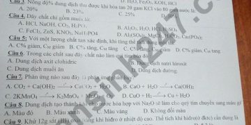 Đề thi hóa cuối kì 2 lớp 8 theo từng năm có file PDF