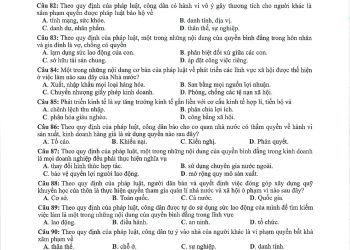 Đề minh họa GDCD THPT quốc gia 2023 có file pdf và đáp án