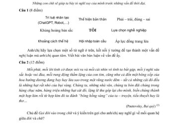 đề thi học sinh giỏi văn lớp 12 TP Hồ Chí Minh năm học 2022 2023