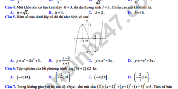 Bộ đề thi thử thpt quốc gia 2023 môn toán có file PDF và đáp án