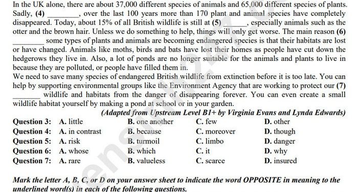 Bộ đề thi thử tiếng anh thpt quốc gia 2023 có đáp án và file pdf