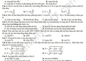 Bộ đề thi thử lý thpt quốc gia 2023 có đáp án và file pdf