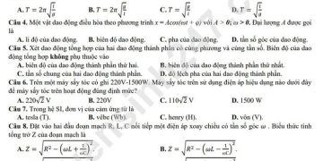 Bộ đề thi thử lý thpt quốc gia 2023 có đáp án và file pdf