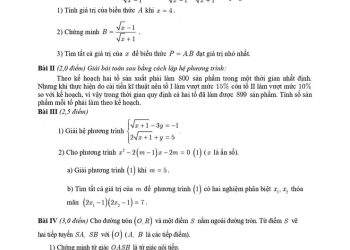 Bộ đề thi toán lớp 9 giữa học kì 2 có đáp án và file pdf