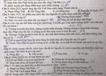 Đề thi thử môn lịch sử THPTQG 2023 tỉnh Hưng Yên